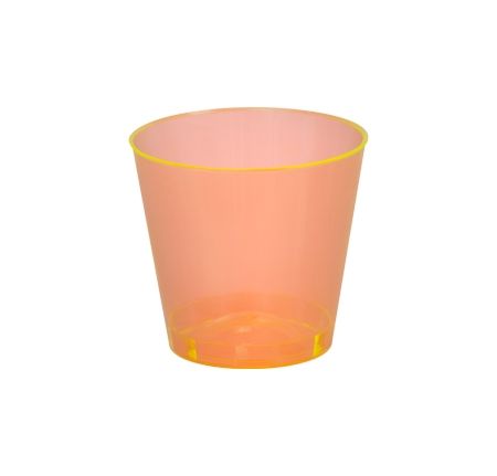 Fineline Settings 401-ORG, 1 Oz. Savvi Serve Orange Plastic Shot Glasses, 2500/CS (Discontinued)