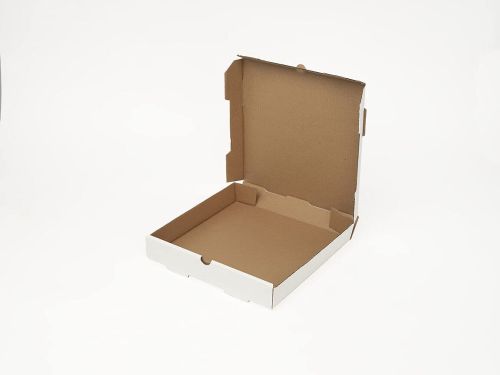 SafePro COR10W, 10x10x2-Inch White Plain Corrugated Pizza Boxes, 50/CS