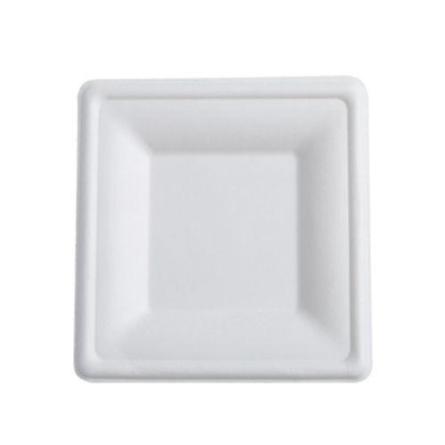 Fineline Settings 42SP08, 8-inch Conserveware Bagasse Square Plate, 500/CS (Discontinued)