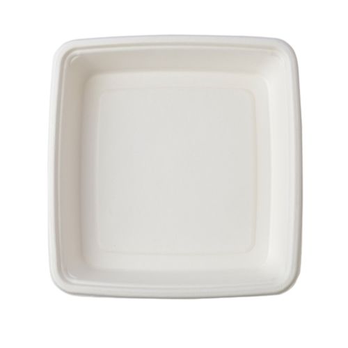 Fineline Settings 42ST9, 50 Oz 9-inch Conserveware Bagasse Square Tray, 200/CS (Discontinued)