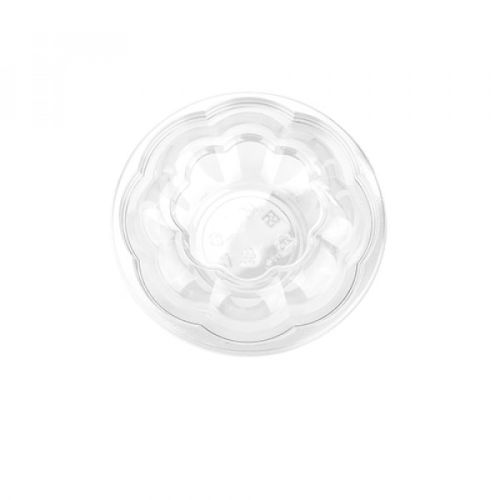 SafePro 48SW150, 48 Oz Clear PET Swirl Bowl with Swirl Lid Combo, 150/CS