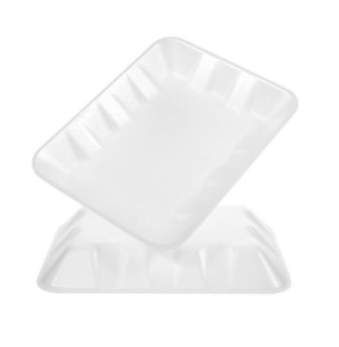 CKF 4DW, 9.5x7.0x1.25-Inch #4D White Foam Meat Trays, 500/PK
