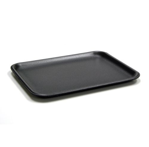 CKF 4SB, 9.25x7.37x0.75-Inch #4S Black Foam Meat Trays, 500/PK