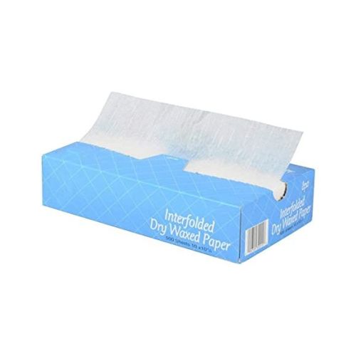 Handy Wacks EZ10C-X, 10x10-3/4-Inch Interfolded Medium Grade Dry Waxed Paper, 500-Piece Pack