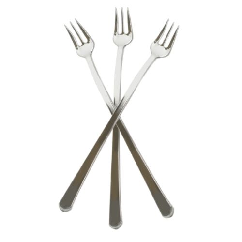 Fineline Settings 6510-SV, 6-inch Tiny Temptations Silver Cocktail Forks, 400/CS