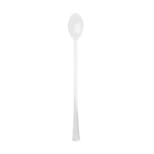 Fineline Settings 6511-CL, 6-inch Tiny Temptations Clear Cocktail Spoons, 400/CS