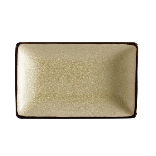 C.A.C. 666-34-W, 8.5-Inch Rectangular Non-Glare Glaze White Platter, 2 DZ/CS