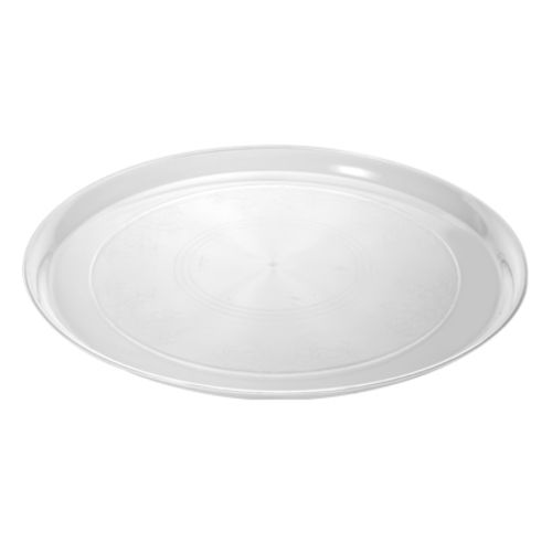 Fineline Settings 7201-CL, 12-inch Platter Pleasers Clear Supreme Round Tray, 25/CS