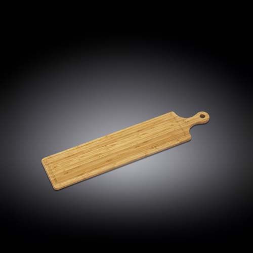 Wilmax WL-771132/A 26Г—5.9-Inch Long Serving Bamboo Board With Handle, 18/CS