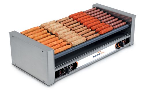 Nemco 8230-SLT, 30 Hot Dog Capacity Digital Slanted Hot Dog Roller Grill, 120V