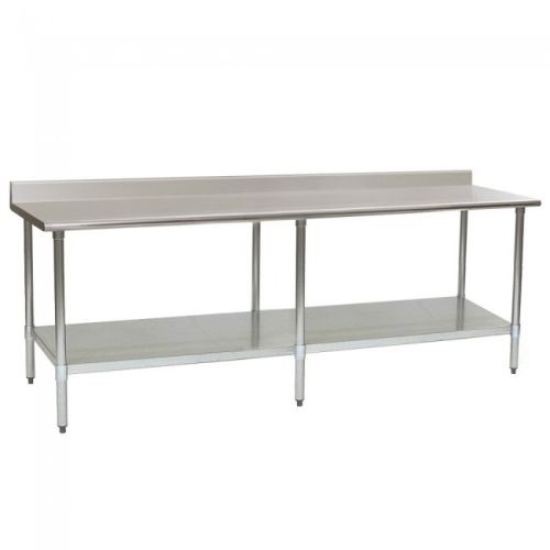 KCS WG-3096, 30x96-Inch Stainless Steel Work Table with Galvanized Undershelf