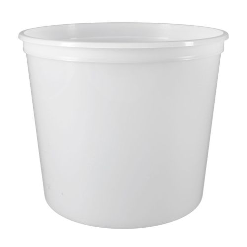 Berry Plastic T60785CP, 86 Oz Natural Plastic Containers, 200/Cs. Lids Sold Separately.