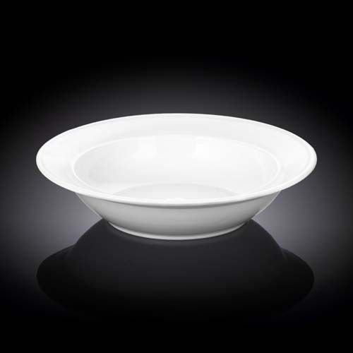 Wilmax WL-991017/A 9-Inch Round White Porcelain Soup Plate, 24/CS