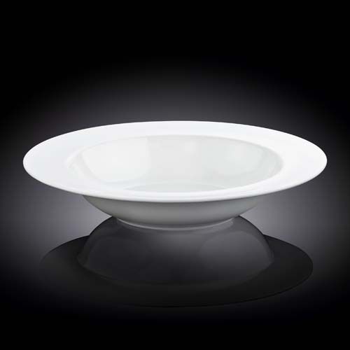 Wilmax WL-991219/A 11-Inch Stella Round White Porcelain Deep Plate, 18/CS