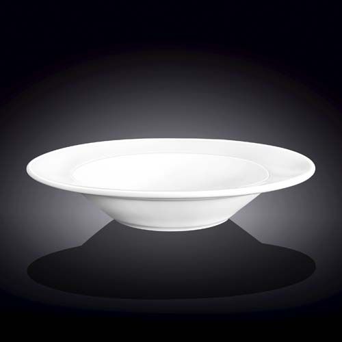 Wilmax WL-991254/A 10-Inch Stella Pro Round White Porcelain Deep Plate, 18/CS