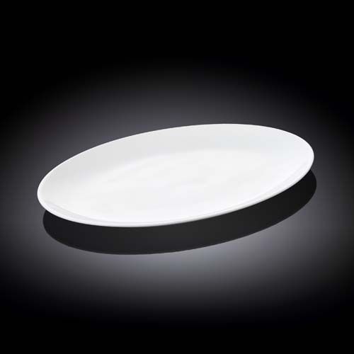 Wilmax WL-992021/A 10-Inch Olivia Oval White Porcelain Platter, 24/CS