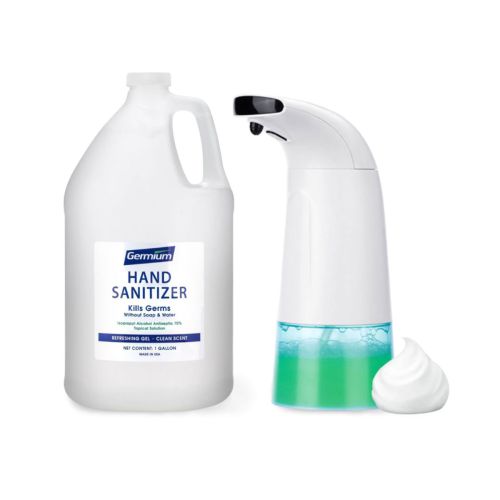 Sanitizing Kit-4.3: Gel Hand Sanitizer and Foam Dispenser
