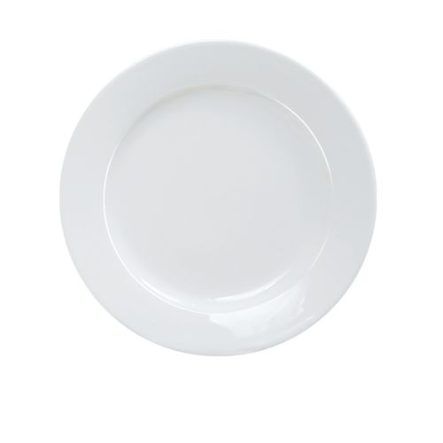 Yanco AC-16 10.5-Inch Abco Porcelain Wide Rim Plate, DZ