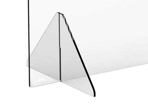 Winco ACSS-3632W, 36x32x14-Inch Clear Acrylic Countertop Safety Shield with 12x8-Inch Window