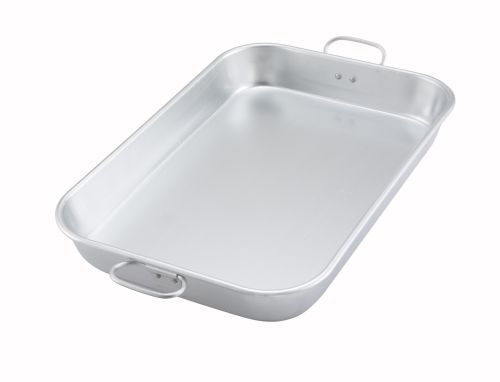 Winco ALBP-1218, Aluminum Bake and Roasting Pan with Drop Handle