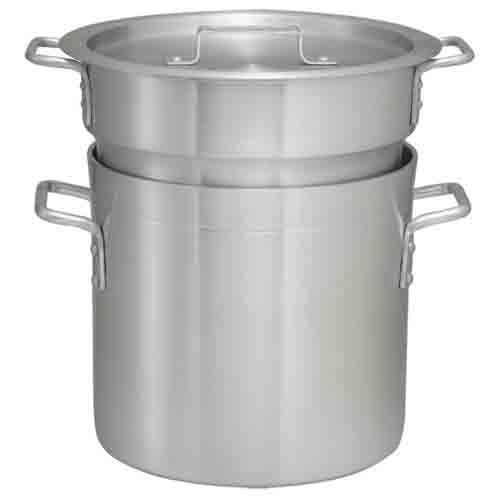 Winco ALDB-12, 12-Quart Double Aluminum Boiler with Cover (Discontinued)