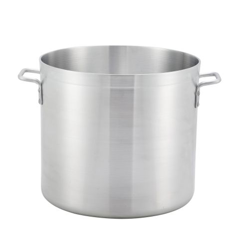 Winco ALST-10, 10-Quart 8.5-Inch High Aluminum Stock Pot with 9.5-Inch Diameter, NSF