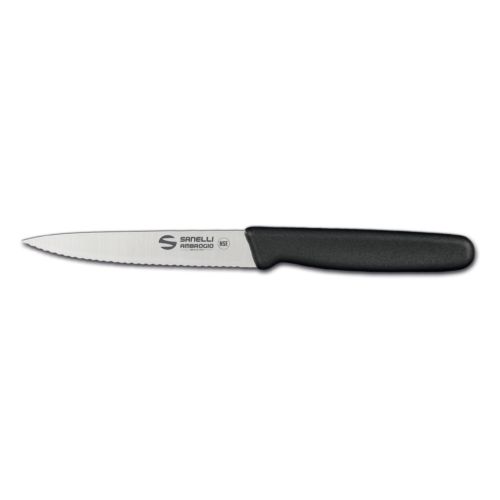 Ambrogio Sanelli S684.011, 4.25-Inch Blade Stainless Steel Paring Knife with Serrated Edge