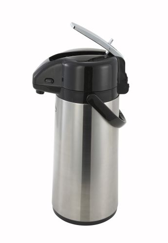 Winco AP-835, 3.0-Liter Glass-Lined Steel Body Lever-Top Vacuum Server