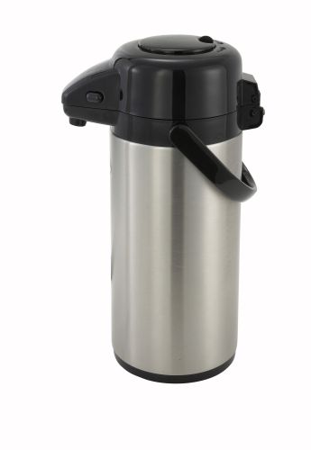Winco APSP-930, 3.0-Liter Stainless Steel Body and Liner Push-Button Vacuum Server