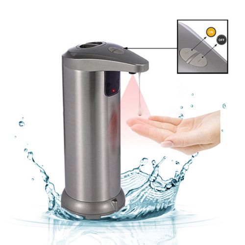 ASD280SS 280 ml (9.5 Oz) Automatic Countertop S/S Bulk Gel Hand Sanitizer/Soap Dispenser, EA