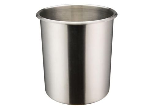 8-Inch Dia 6-Quart Stainless Steel Bain Marie Pot Cover Winco BAMN-6C NSF 