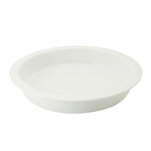 C.A.C. BF-R16, 15.38-Inch White Round Porcelain Pan, 4 PC/CS