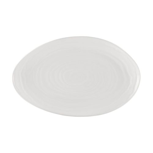 C.A.C. BHM-13, 12-Inch Porcelain Bone White Platter, DZ
