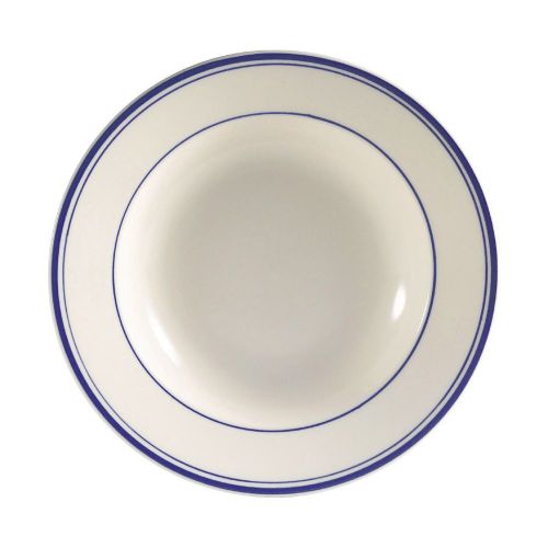 C.A.C. BLU-105, 16 Oz 10.5-Inch White Stoneware Pasta Bowl, DZ