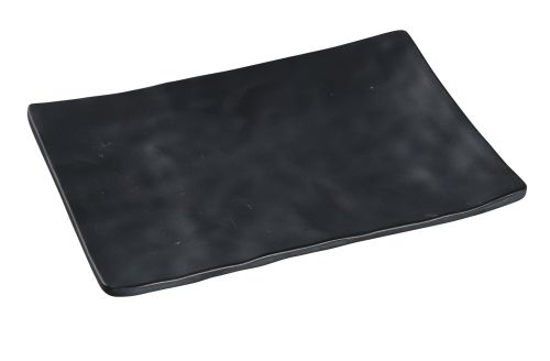 Yanco BP-2008 8x5.5-Inch Black Pearl Melamine Rectangular Plate, 48/CS