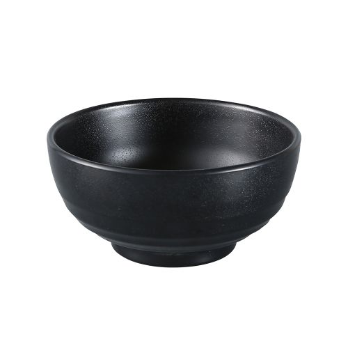 Yanco BP-3006 26 Oz 6-Inch Black Pearl Melamine Round Woodong Noodle Bowl, 48/CS