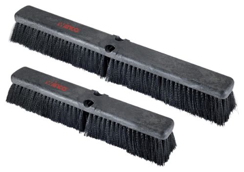 Winco BRFF-24K, 24-inch Foam Block Floor Sweep Head, Black Bristles, Fine/Medium Sweep, EA