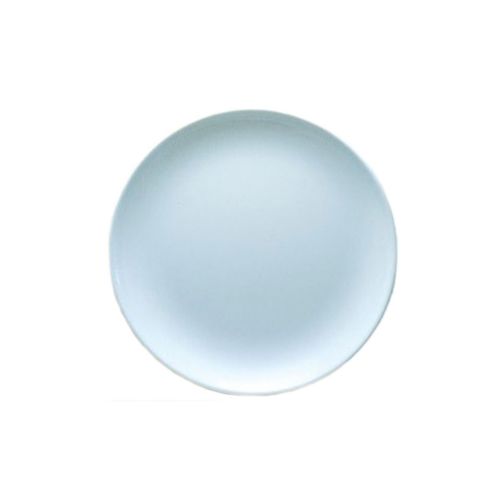 Yanco ВЅ-1910 9.75-Inch Bay Shell Melamine Round Light Blue Plate, 24/CS