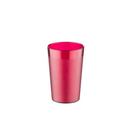 C.A.C. BVPT-05RD, 5 Oz Poly Pebble Textured Red Tumbler, DZ