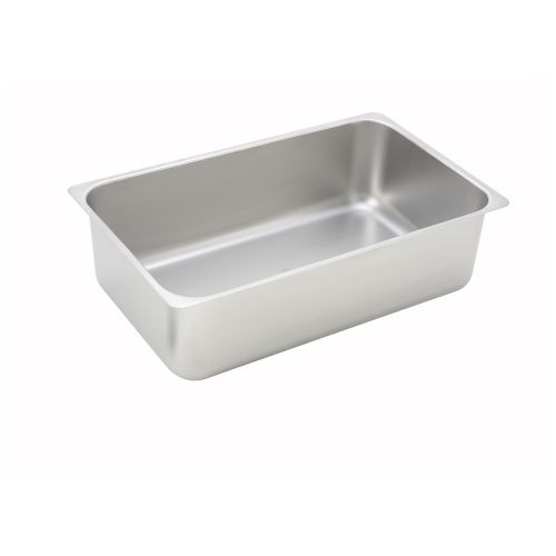 Winco C-WPP, 6-Inch Deep Full Size Spillage Pan, Stainless Steel