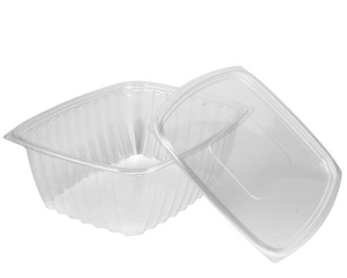 Dart C48DER, 48 Oz ClearPac Clear Rectangular Plastic Container (Lids are sold separately), 250/CS