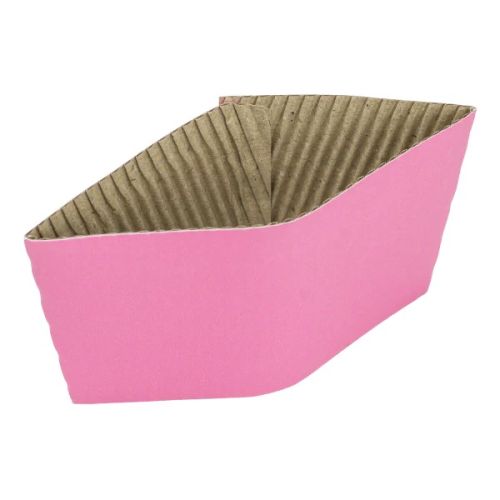 Karat C5300PINK, Traditional Pink Cup Sleeves/Jackets for 10-24 Oz Cups, 1000/CS