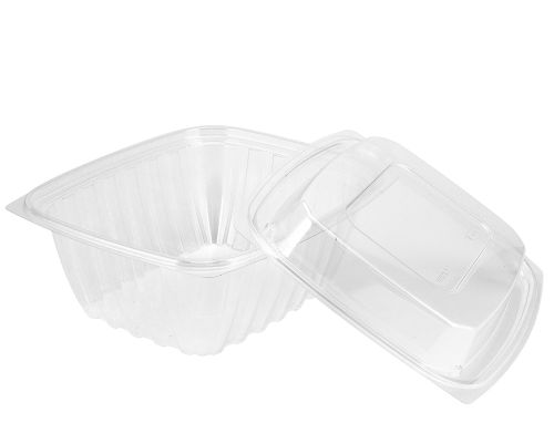 Dart C64DER, 64 Oz ClearPac Clear Rectangular Plastic Container, 252/CS. Lids Sold Separately.