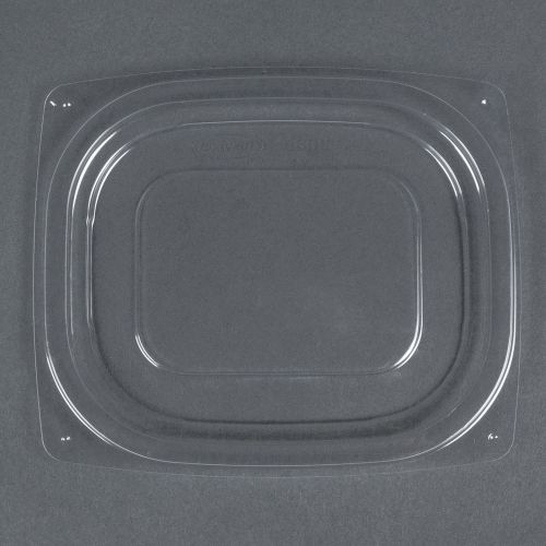 Dart C6DLR, ClearPac Clear Rectangular Flat Plastic Lid, 1008/CS