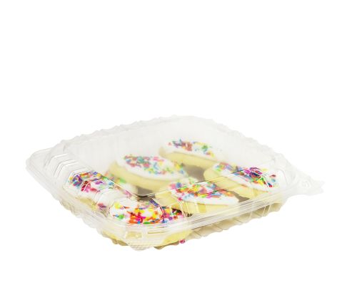 Dart C89PST1, 8x8x2-Inch ClearSeal Clear Sandwich OPS Container with a Hinged Lid, 250/CS