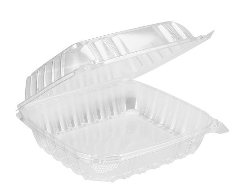 Dart C95PST1, 9x9x3-Inch ClearSeal Clear Sandwich OPS Container with a Hinged Lid, 200/CS