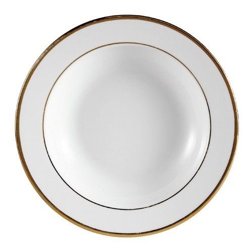 C.A.C. GRY-11, 5 Oz 5-Inch Porcelain Golden Royal Fruit Dish with Gold Band, 3 DZ/CS (Discontinued)