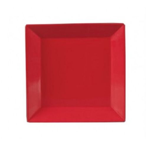 Yanco CA-110RD, 10” Carnival Red Square China Plate, 24/CS