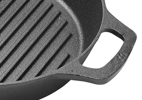 Winco CAGP-10S, 10.25-Inch FireIron Cast Iron Square Grill Pan, EA