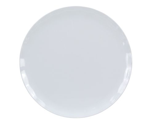 Yanco CAT-1018W 18-Inch Catering Melamine Round White Plate, 6/CS